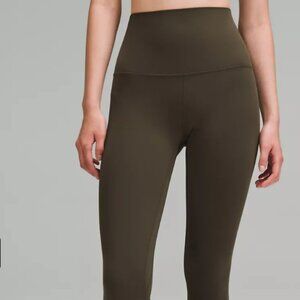 Lululemon Dark Olive Align Super High Rise NWOT Size 2 MSRP $98